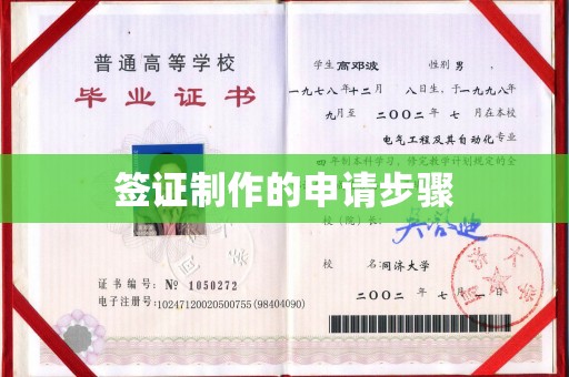常宁签证制作的申请步骤