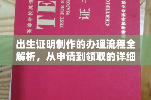常宁出生证明制作的办理流程全解析，从申请到领取的详细指南